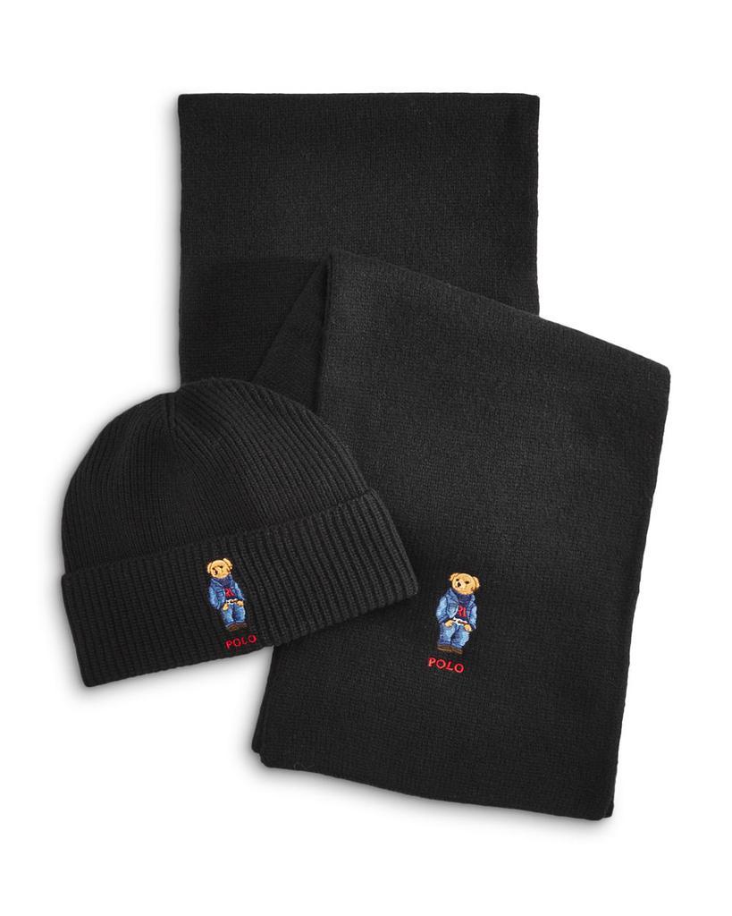 商品Ralph Lauren|Classic Bear Hat & Scarf Gift Set,价格¥1256,第1张图片