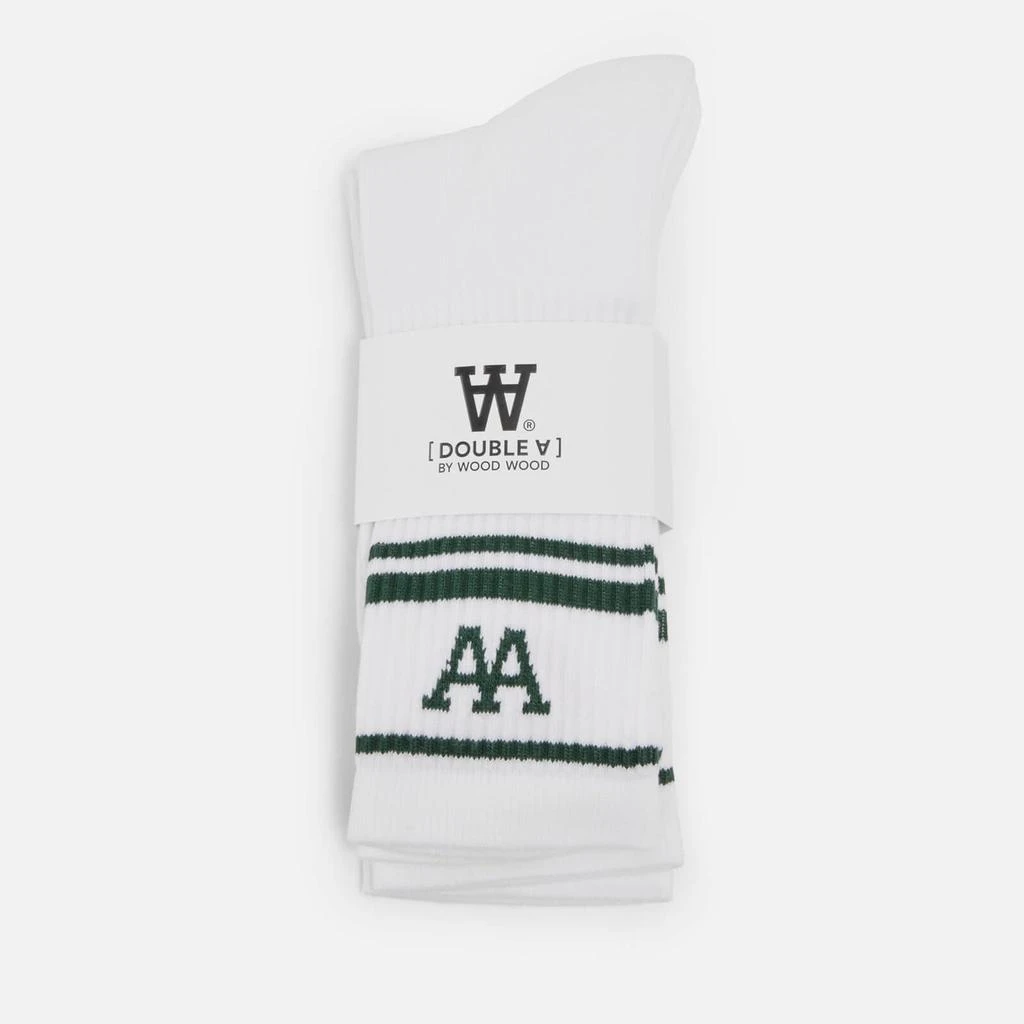 商品Wood Wood|Wood Wood Con Two-Pack Cotton-Blend Socks,价格¥106,第1张图片