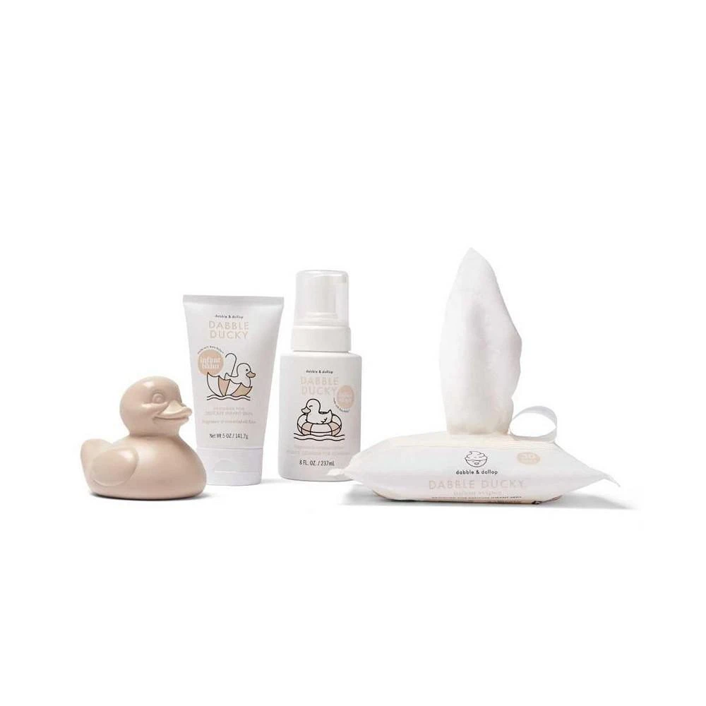 商品Dabble & Dollop|Dabble Ducky Essentials - Wash, Lotion, Wipes & Ducky,价格¥541,第1张图片