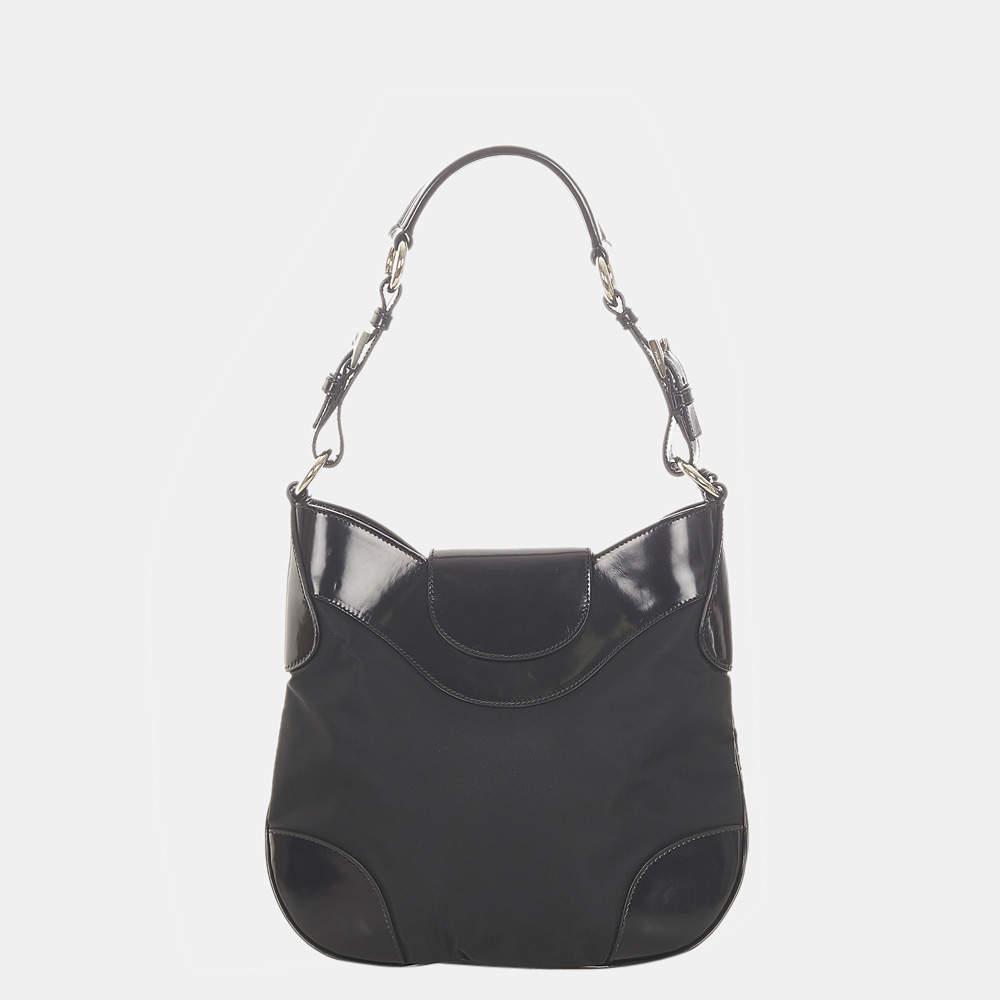 Prada Black Tessuto Shoulder Bag商品第3张图片规格展示