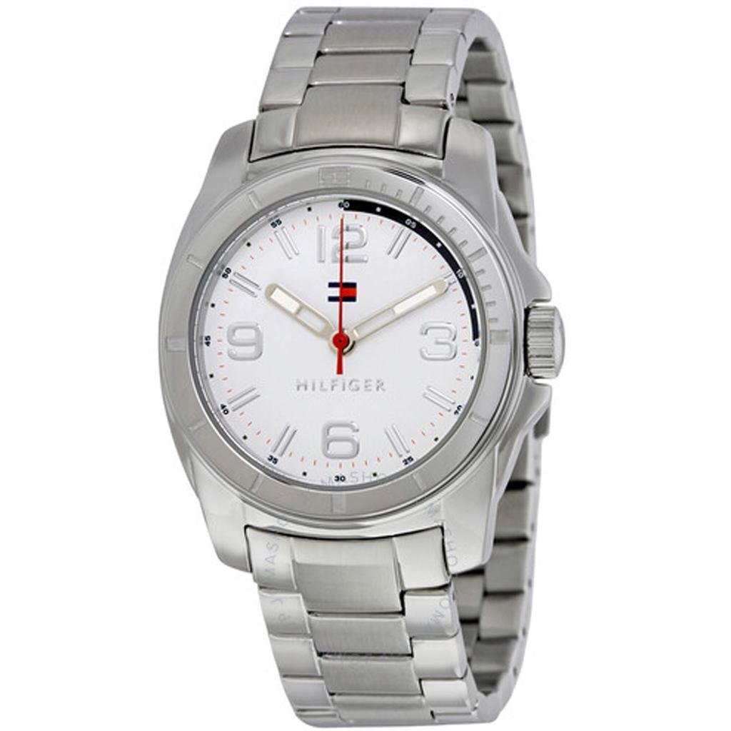 商品Tommy Hilfiger|Tommy Hilfiger Men's Communion White Dial Watch,价格¥441,第1张图片