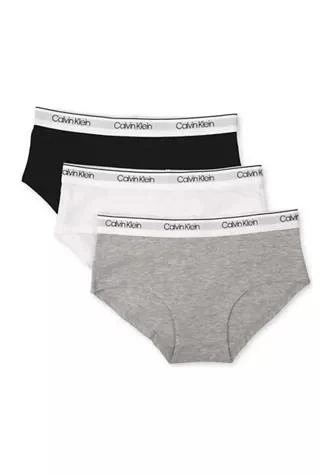 商品Calvin Klein|Klein Girls 7 16 Hipster   3 Pack,价格¥79,第1张图片