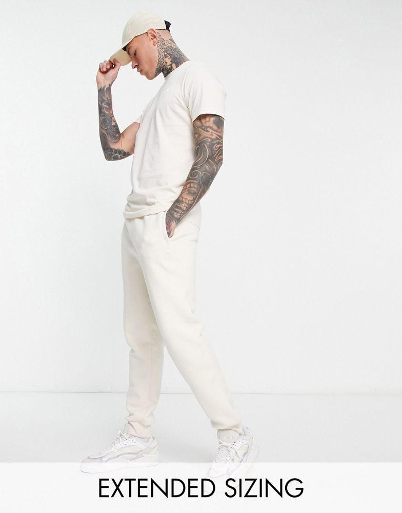adidas Originals trefoil essentials joggers in white商品第1张图片规格展示