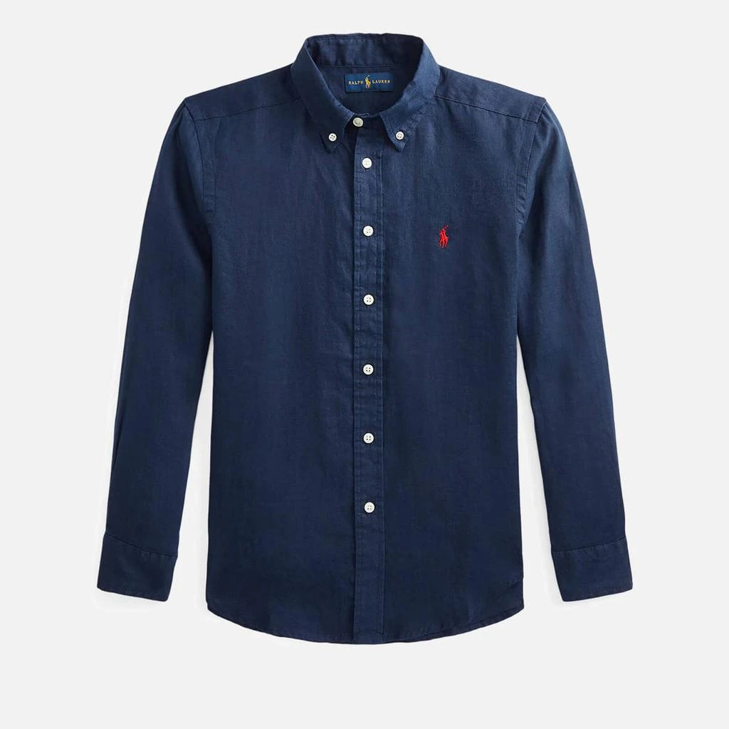商品Ralph Lauren|Polo Ralph Lauren Boys' Linen Sport Shirt,价格¥302,第1张图片