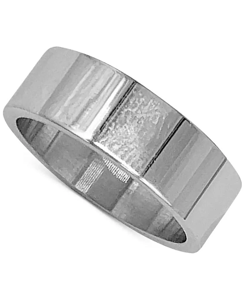 商品ADORNIA|Rhodium-Plated Classic Wide Stacking Ring,价格¥169,第1张图片