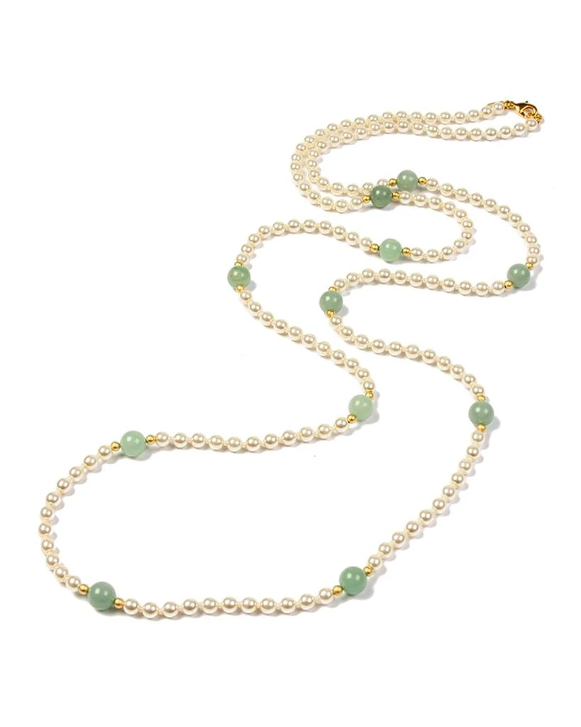 商品BEN-AMUN|Hippie Jade Bead & Pearly Long Necklace,价格¥1120,第1张图片