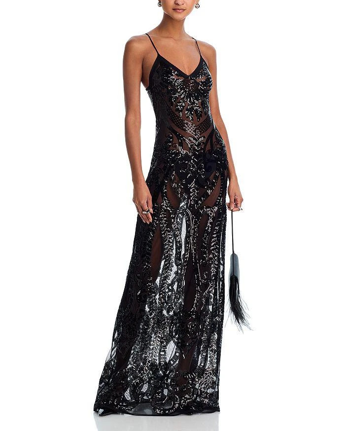 商品Norma Kamali|Slip Gown with Bands,价格¥3625,第2张图片详细描述