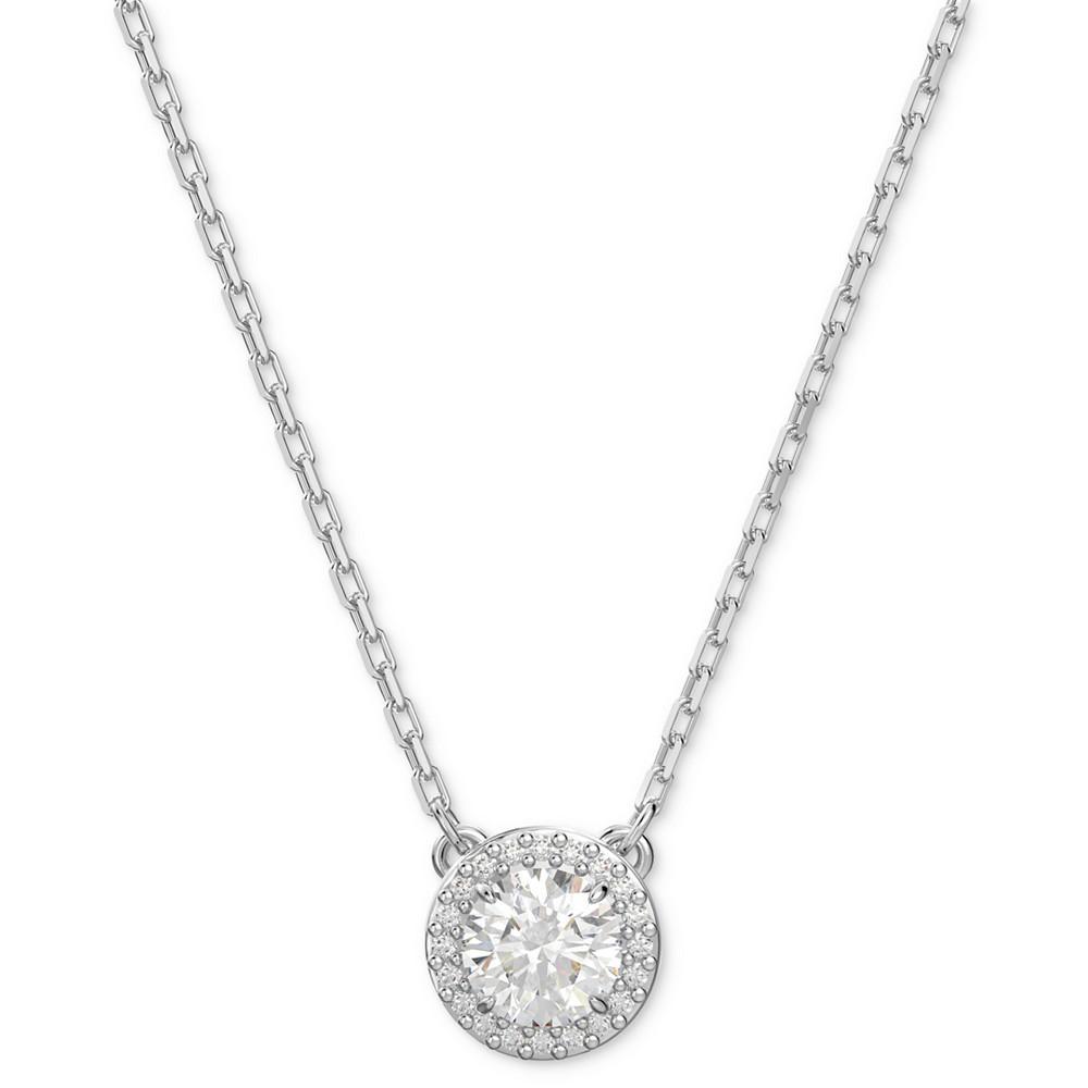 商品Swarovski|Silver-Tone Constella Crystal Pendant Necklace, 14-7/8" + 3" extender,价格¥1070,第1张图片