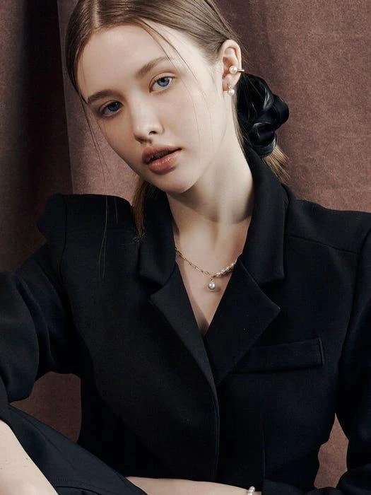 商品ROAJU|Mell Half Pearl Necklace,价格¥433,第2张图片详细描述