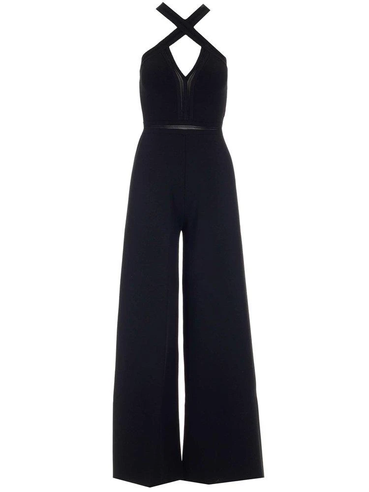 商品Stella McCartney|Stella McCartney Crossover Neckline Jumpsuit,价格¥4609,第1张图片