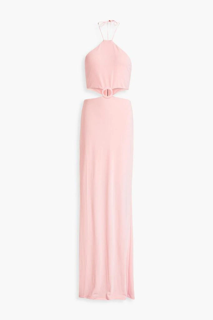 商品Alice + Olivia|Marguerite cutout jersey halterneck maxi dress,价格¥984,第1张图片