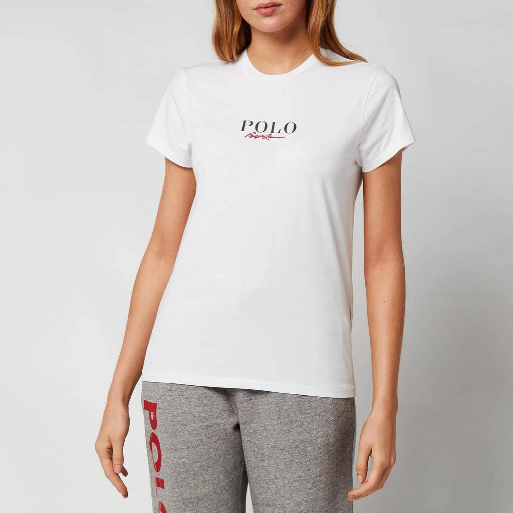 商品Ralph Lauren|Polo Ralph Lauren Women's Polo Logo T-Shirt - White,价格¥260,第1张图片