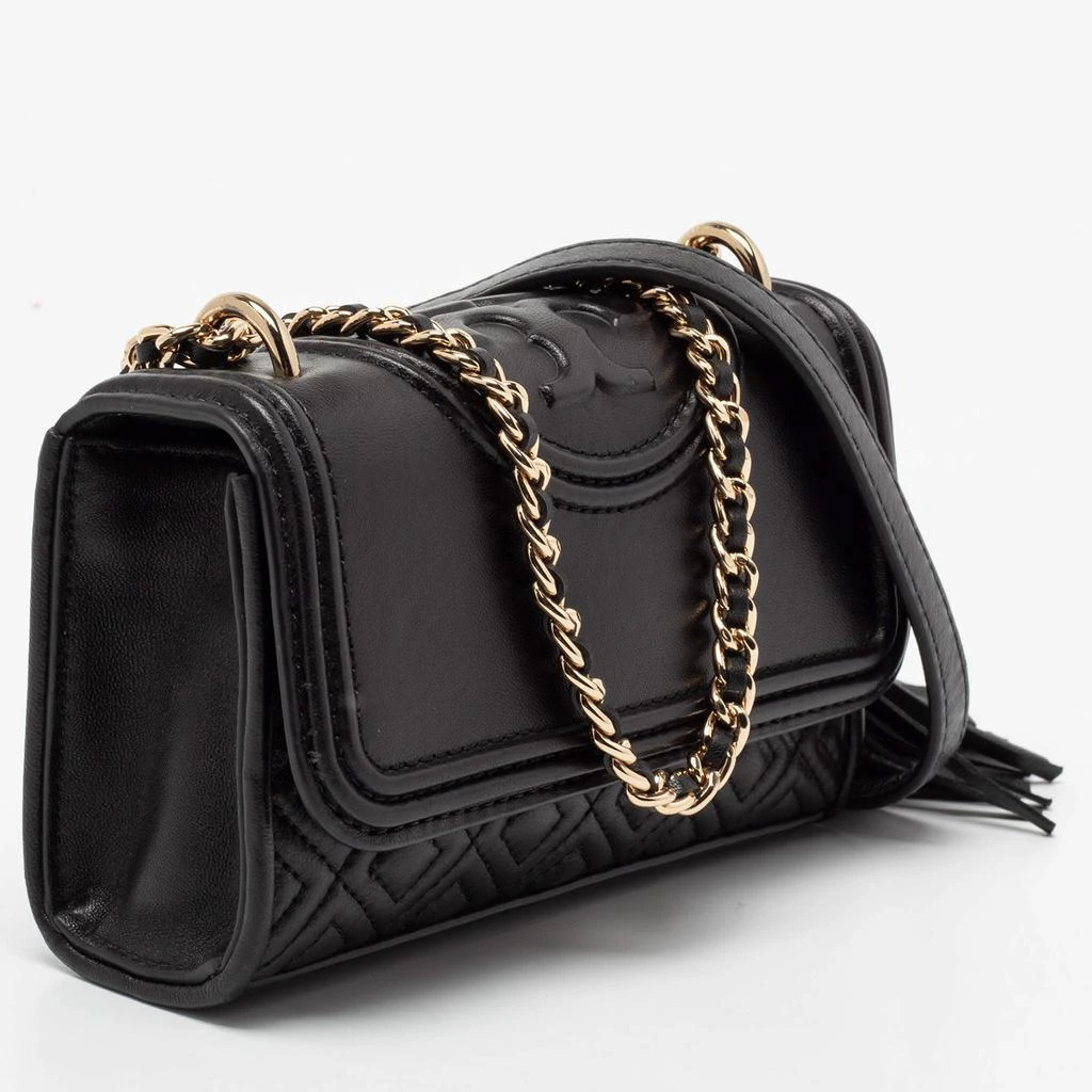 商品[二手商品] Tory Burch|Tory Burch Black Quilted Leather Fleming Convertible Shoulder Bag,价格¥2478,第3张图片详细描述