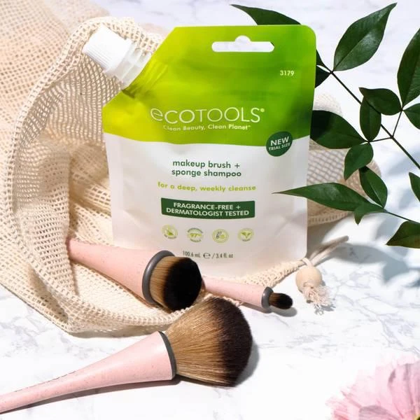 商品EcoTools|EcoTools Makeup Brush and Blending Sponge Shampoo Travel Size 100.6ml,价格¥33,第5张图片详细描述