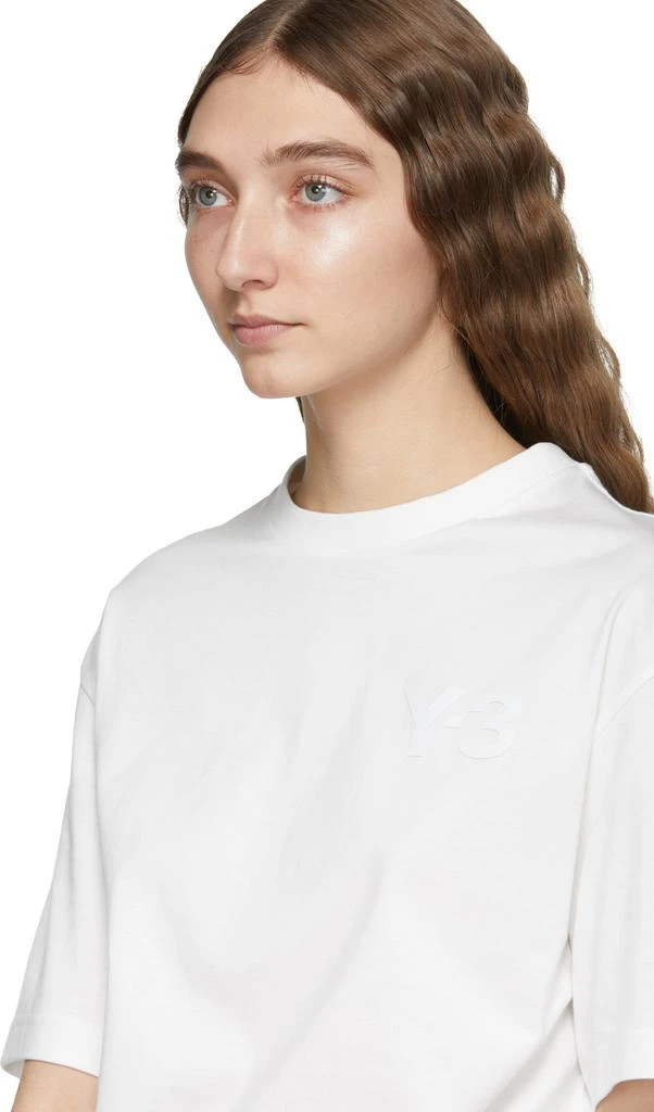 商品Y-3|White Men's Fit Logo T-Shirt,价格¥527,第4张图片详细描述