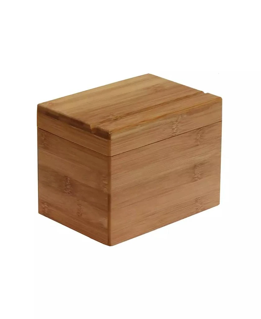 Bamboo Recipe Box with Divider 商品