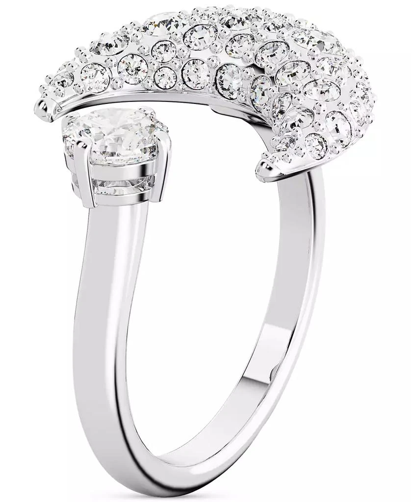 商品Swarovski|Silver-Tone Luna Crystal Moon Open Ring,价格¥965,第2张图片详细描述