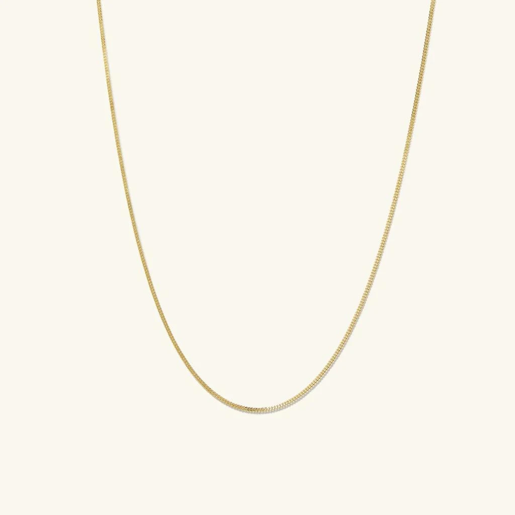 商品A&M|14K Gold Dainty Baby Curb Chain Necklace 16"-24",价格¥874,第1张图片