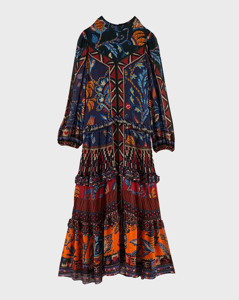 Ainika Tapestry Tiered Maxi Dress商品第2张图片规格展示