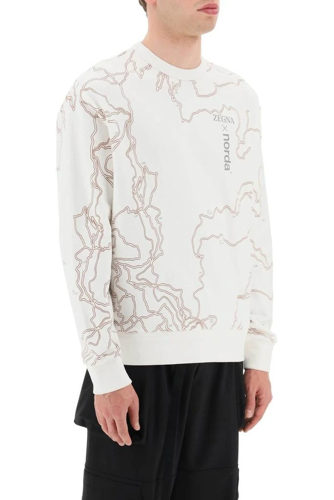 商品Zegna|Zegna X Norda Graphic-Printed Crewneck Sweatshirt,价格¥2165,第2张图片详细描述