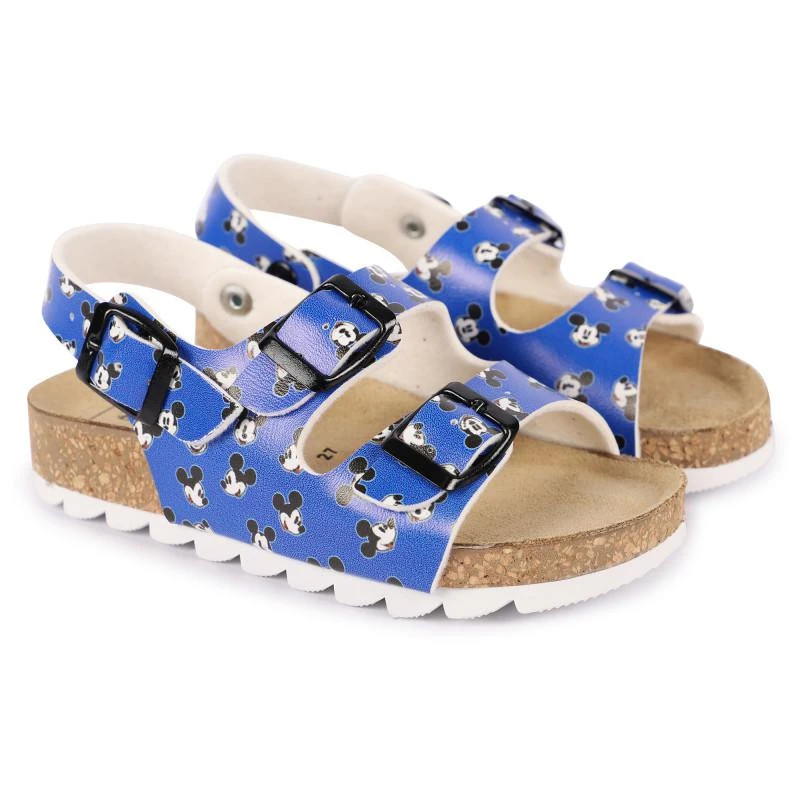 商品MOA Master of Arts|Mickey print logo sandals in blue,价格¥949,第1张图片