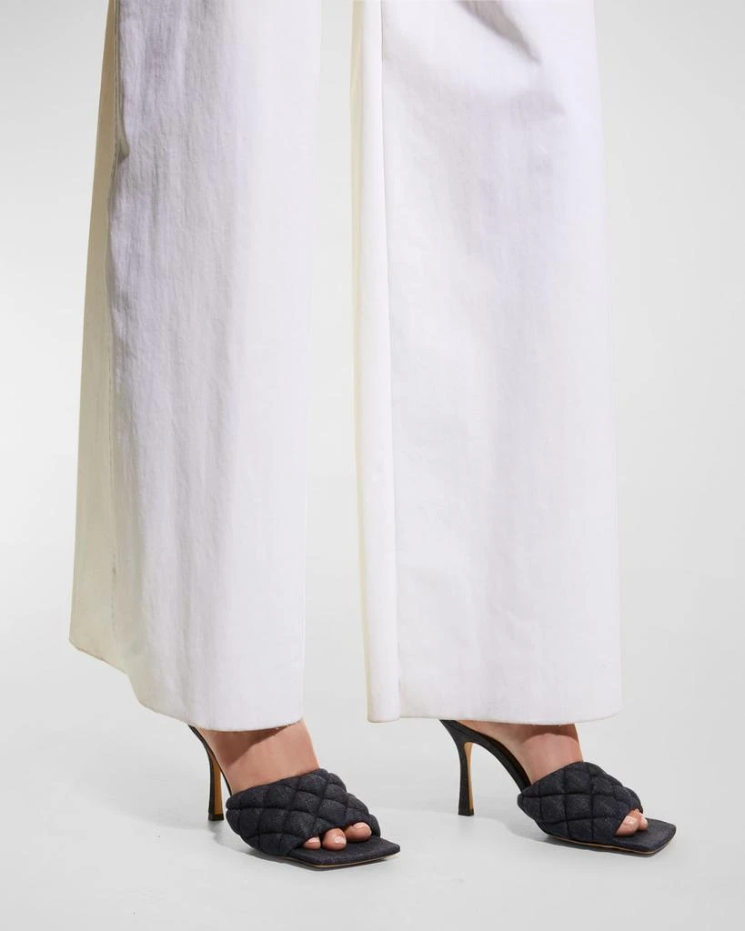 商品Bottega Veneta|Matelasse Quilted Denim Mule Sandals,价格¥3787,第2张图片详细描述