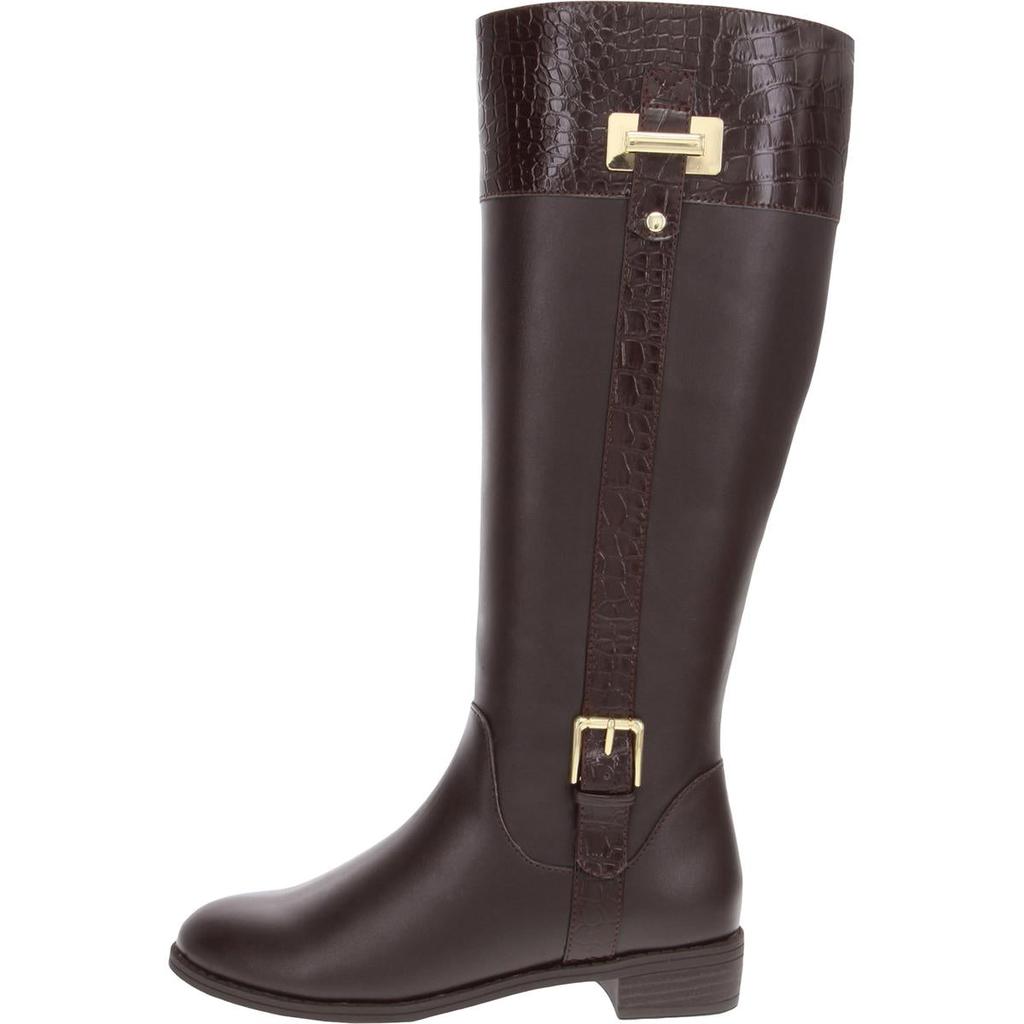 Karen Scott Womens Deliee 2 Faux Leather Wide-Calf Riding Boots商品第10张图片规格展示