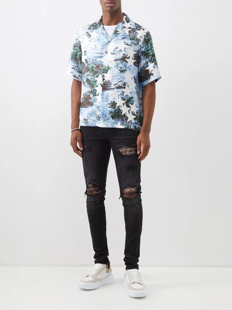商品AMIRI|Short-sleeved tropical-print silk-twill shirt,价格¥4789,第2张图片详细描述