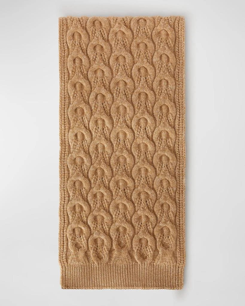 商品Loro Piana|Cashmere Cable Knit Scarf,价格¥12116,第1张图片
