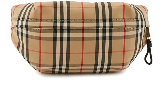 商品Burberry|中号复古格纹粘合棉质腰包,价格¥8108,第1张图片