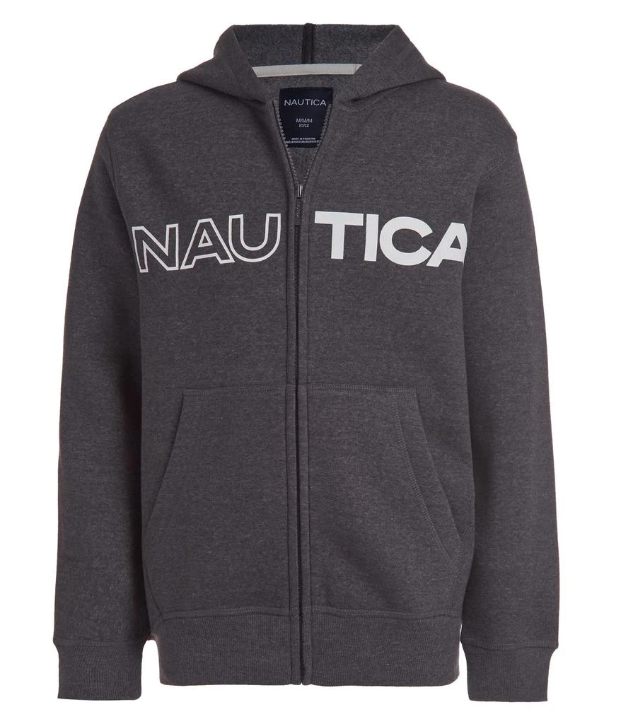 商品Nautica|Nautica Boys' Fleece Full Zip Hoodie,价格¥182,第1张图片