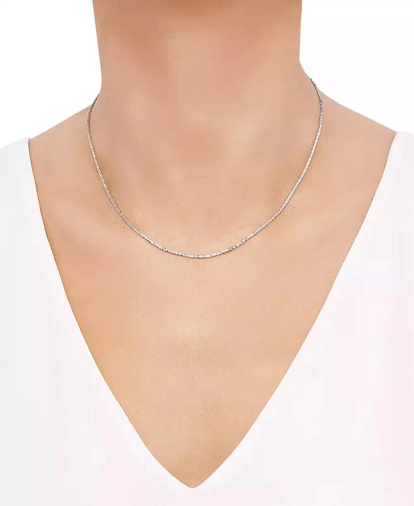 商品Italian Gold|Crisscross Link 18" Chain Necklace in 14k Gold,价格¥2056,第2张图片详细描述