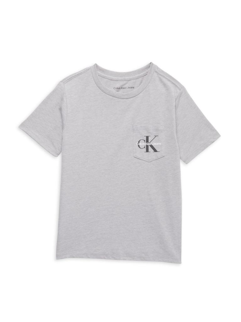 Little Boy's Heathered Logo T-Shirt商品第1张图片规格展示