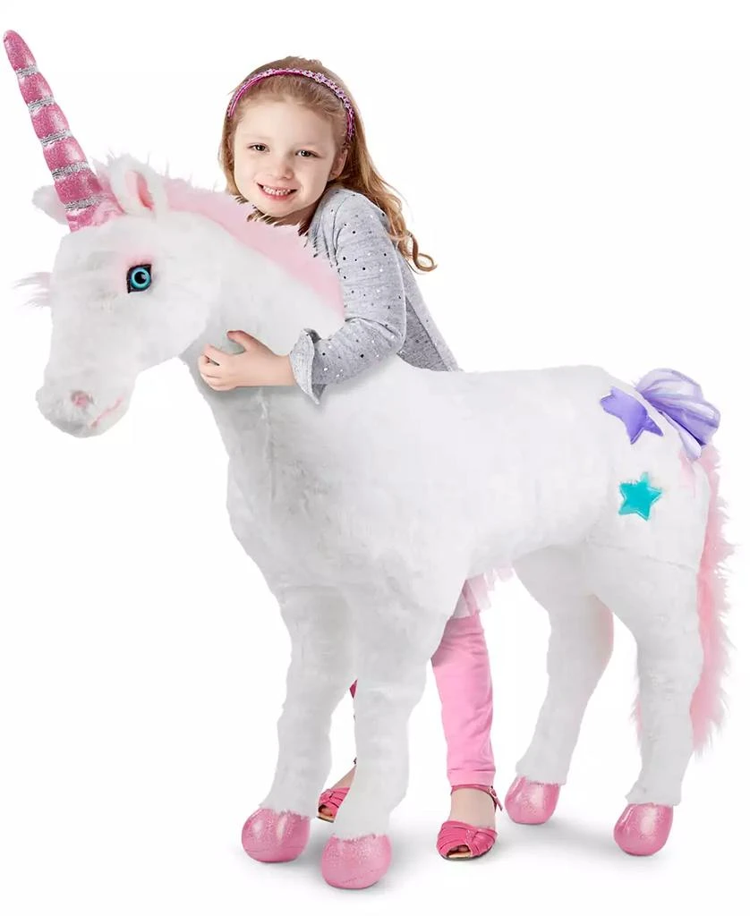 Melissa & Doug Giant Unicorn - Lifelike Plush Stuffed Animal (over 2 feet tall) 商品