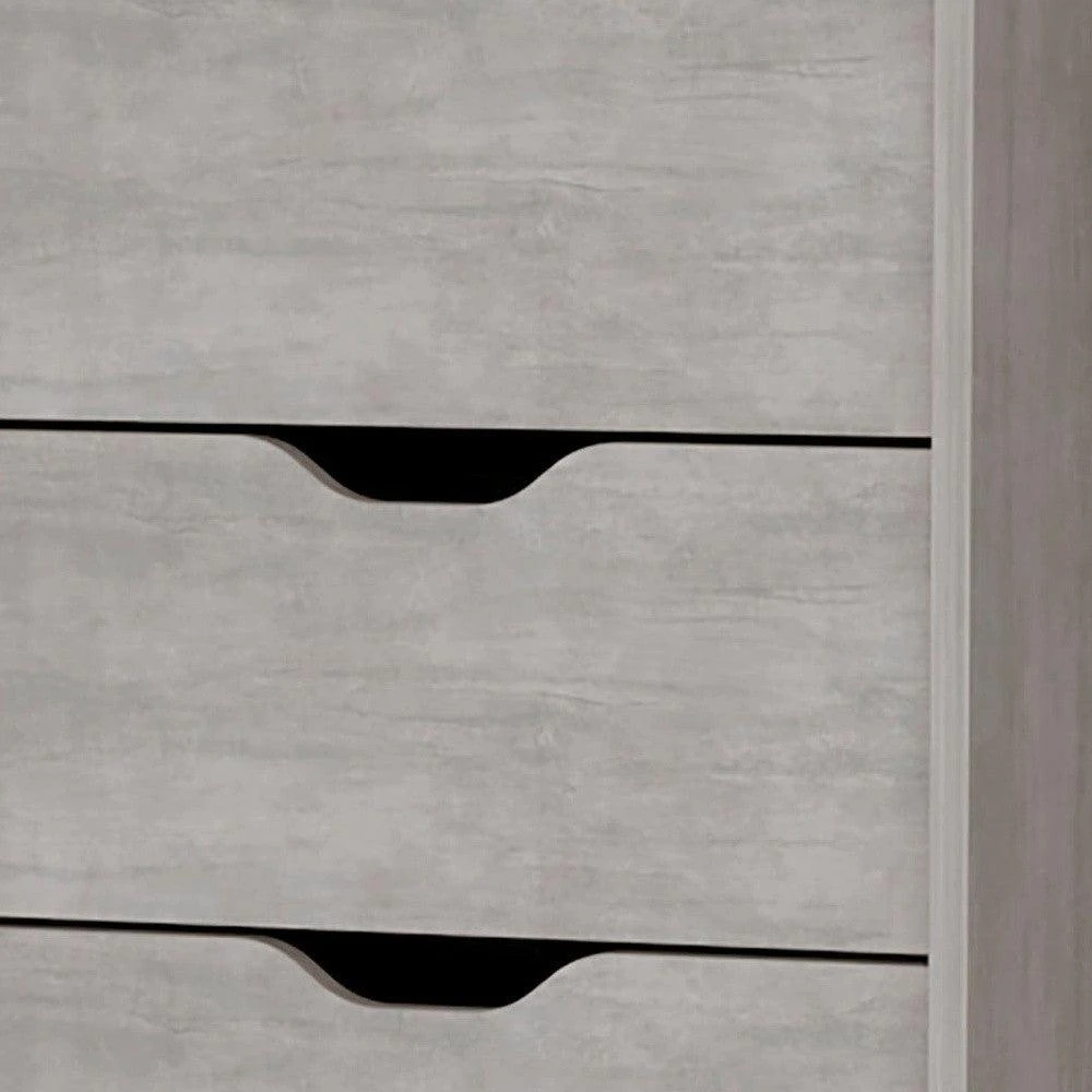 商品Homezia|18" Oak Five Drawer Standard Chest,价格¥2227,第4张图片详细描述