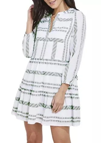 商品Vineyard Vines|Vines Womens Breezy Tiered Jacquard Dress,价格¥424,第1张图片