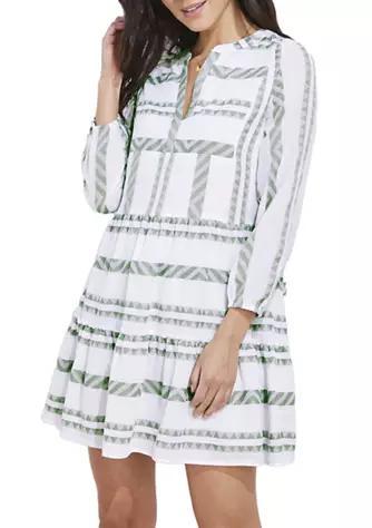商品Vineyard Vines|Women's Breezy Tiered Jacquard Dress,价格¥830,第1张图片