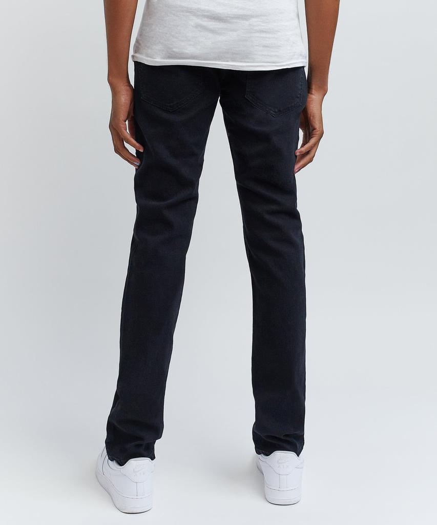 Jace Studded Rip And Repair Slim Fit Black Denim Jeans商品第5张图片规格展示