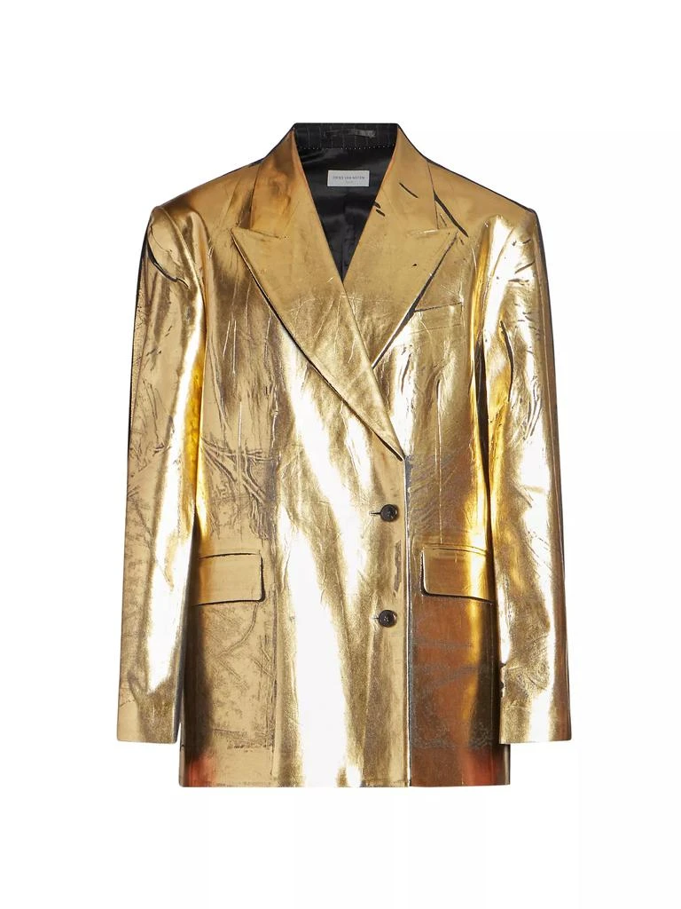 商品Dries Van Noten|Benos Foiled Wool Blazer,价格¥5533,第1张图片