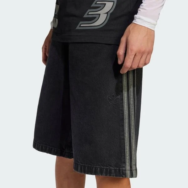 商品Adidas|Adicolor Denim Firebird Shorts,价格¥634,第5张图片详细描述