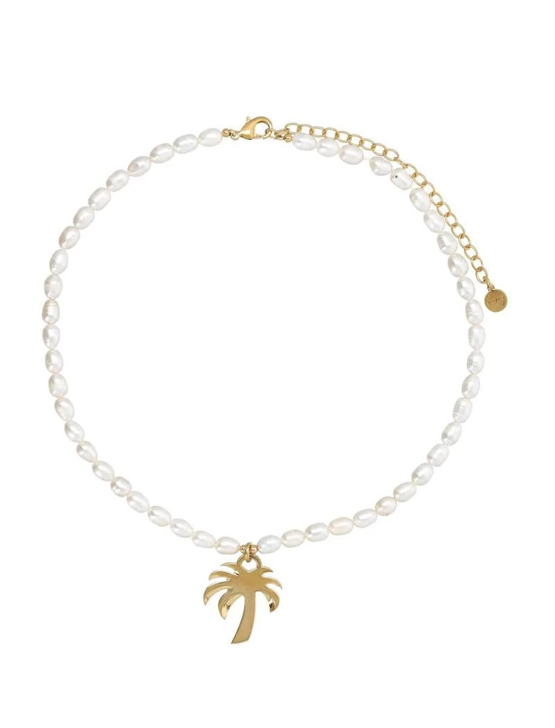 商品Palm Angels|PALM ANGELS PEARL PALM NECKLACE,价格¥1561,第1张图片