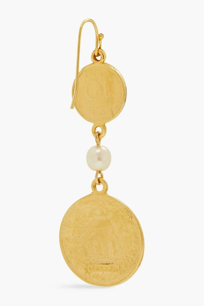 商品BEN-AMUN|24-karat gold-plated faux pearl earrings,价格¥291,第4张图片详细描述