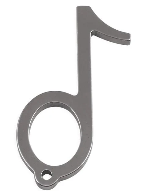 商品Mepra|Note Antibacterial Black Stainless Steel Key Ring & Stylus Pen,价格¥388,第1张图片