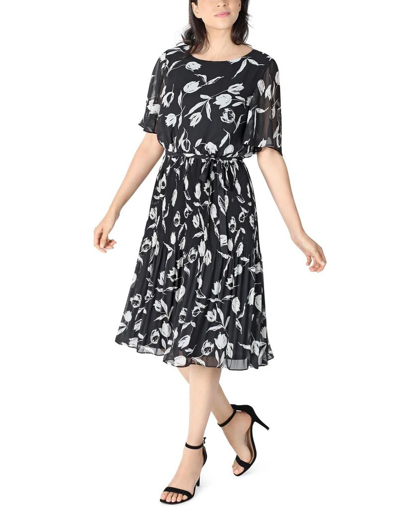 商品Sandra Darren|Flutter Sleeve Chiffon Dress,价格¥377,第2张图片详细描述