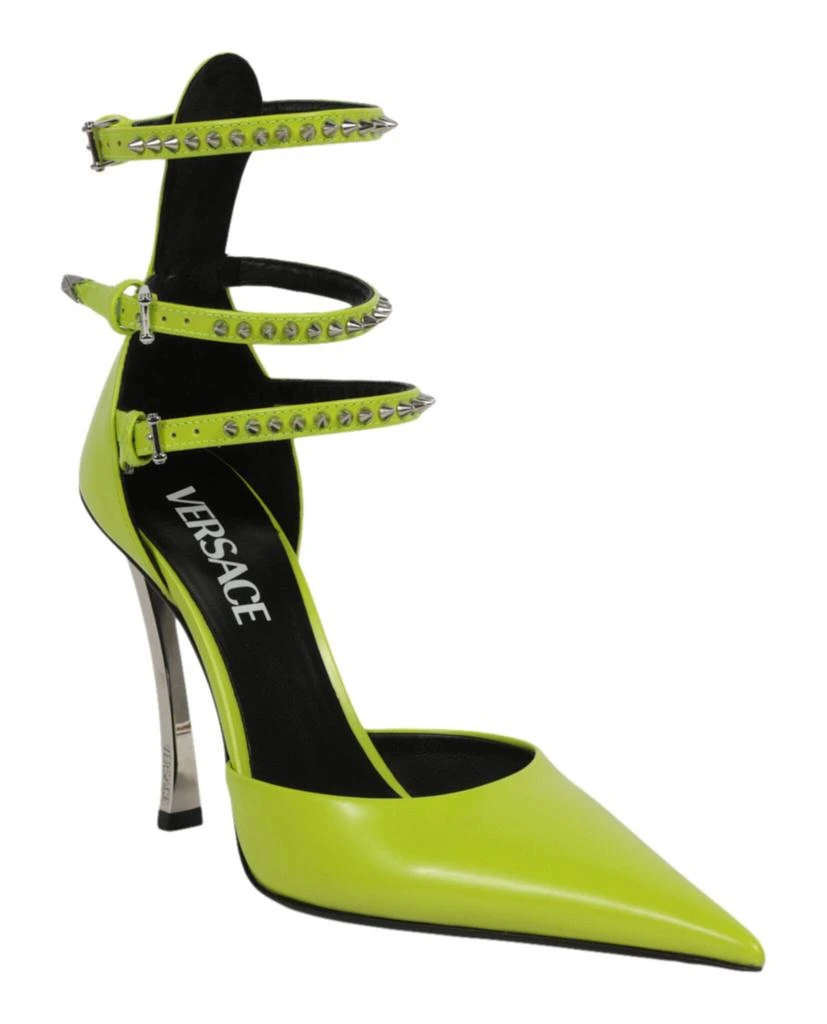 商品Versace|Spiked Pin Point Pumps,价格¥11077,第2张图片详细描述