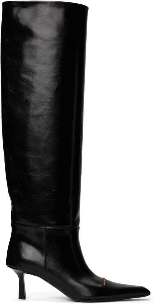 商品Alexander Wang|Black Viola 65 Slouch Boots,价格¥8969,第1张图片