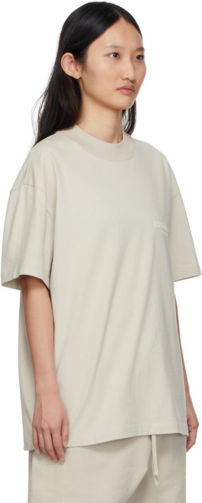  Essentials驼色棉质平纹针织 T 恤商品第2张图片规格展示