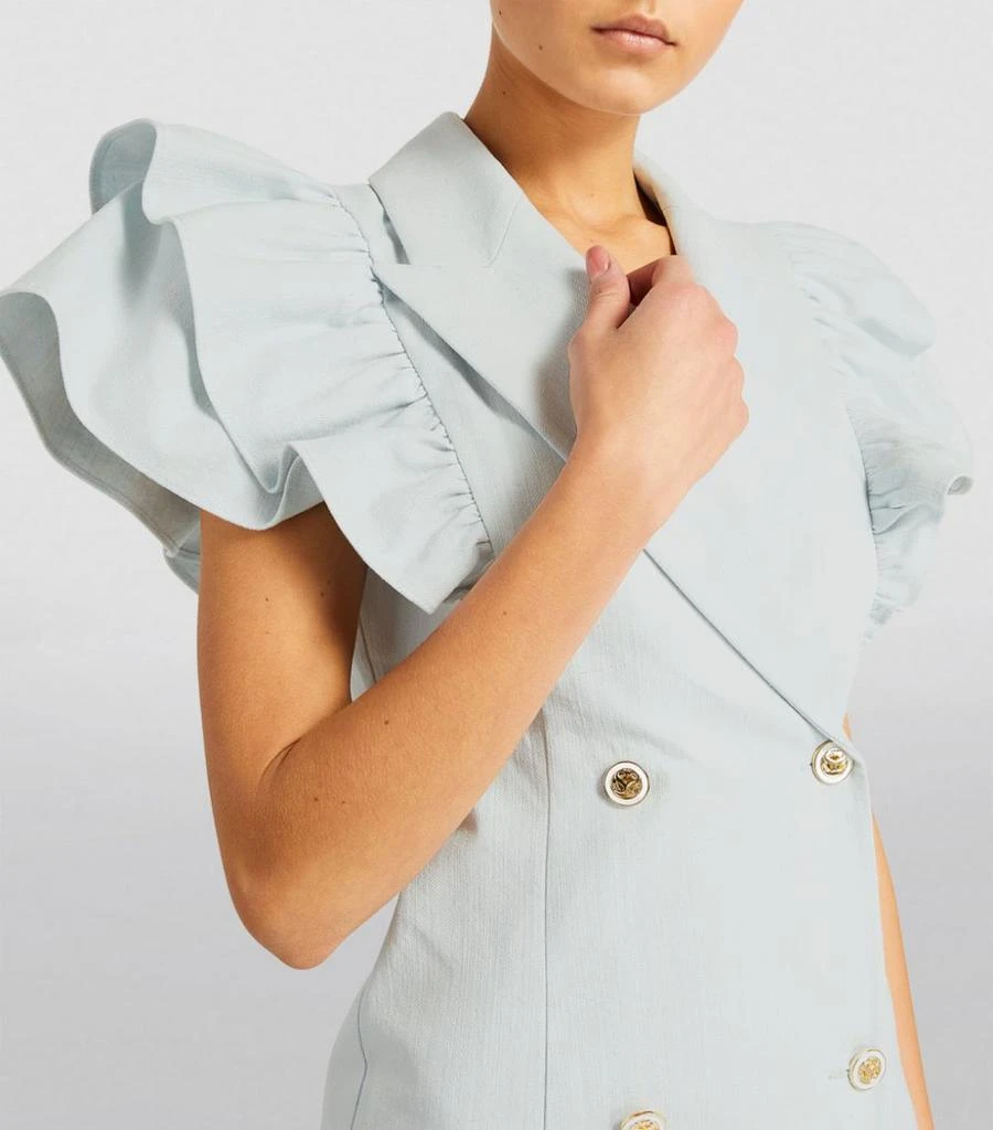 Ruffled-Detail Double-Breasted Mini Dress 商品