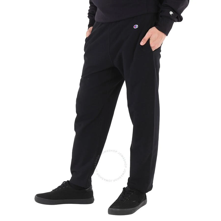 商品CHAMPION|Black Cotton Logo Long Sweatpants,价格¥160,第3张图片详细描述