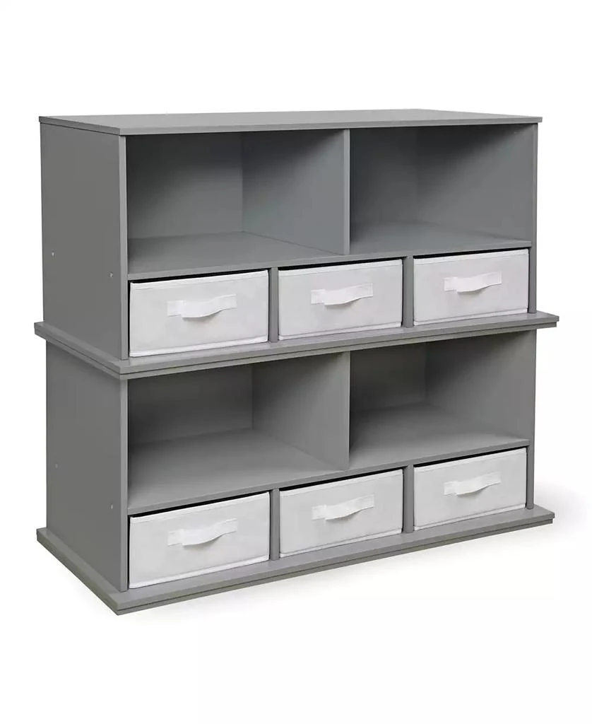 Stackable Shelf Storage Cubby With Three Baskets 商品